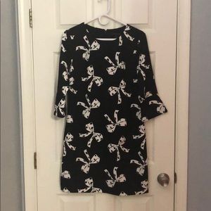 Black and white banana republic dress